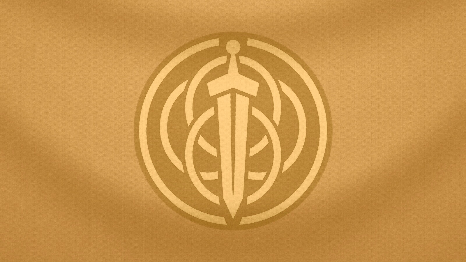 Меч на фоне колец обои