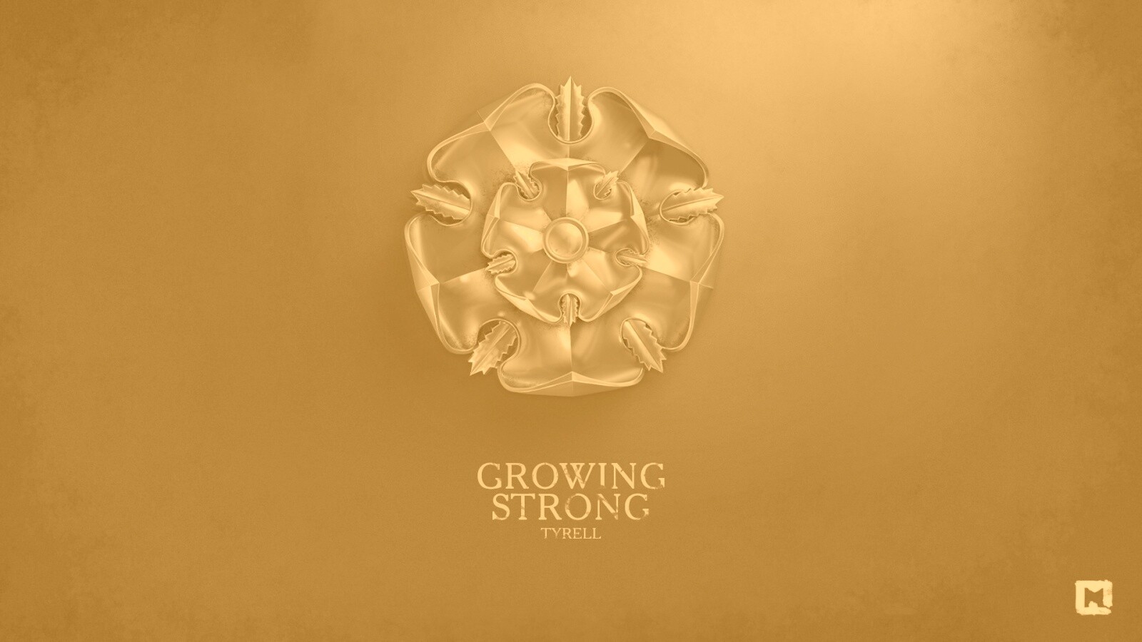 Металлический герб Тиреллов обои