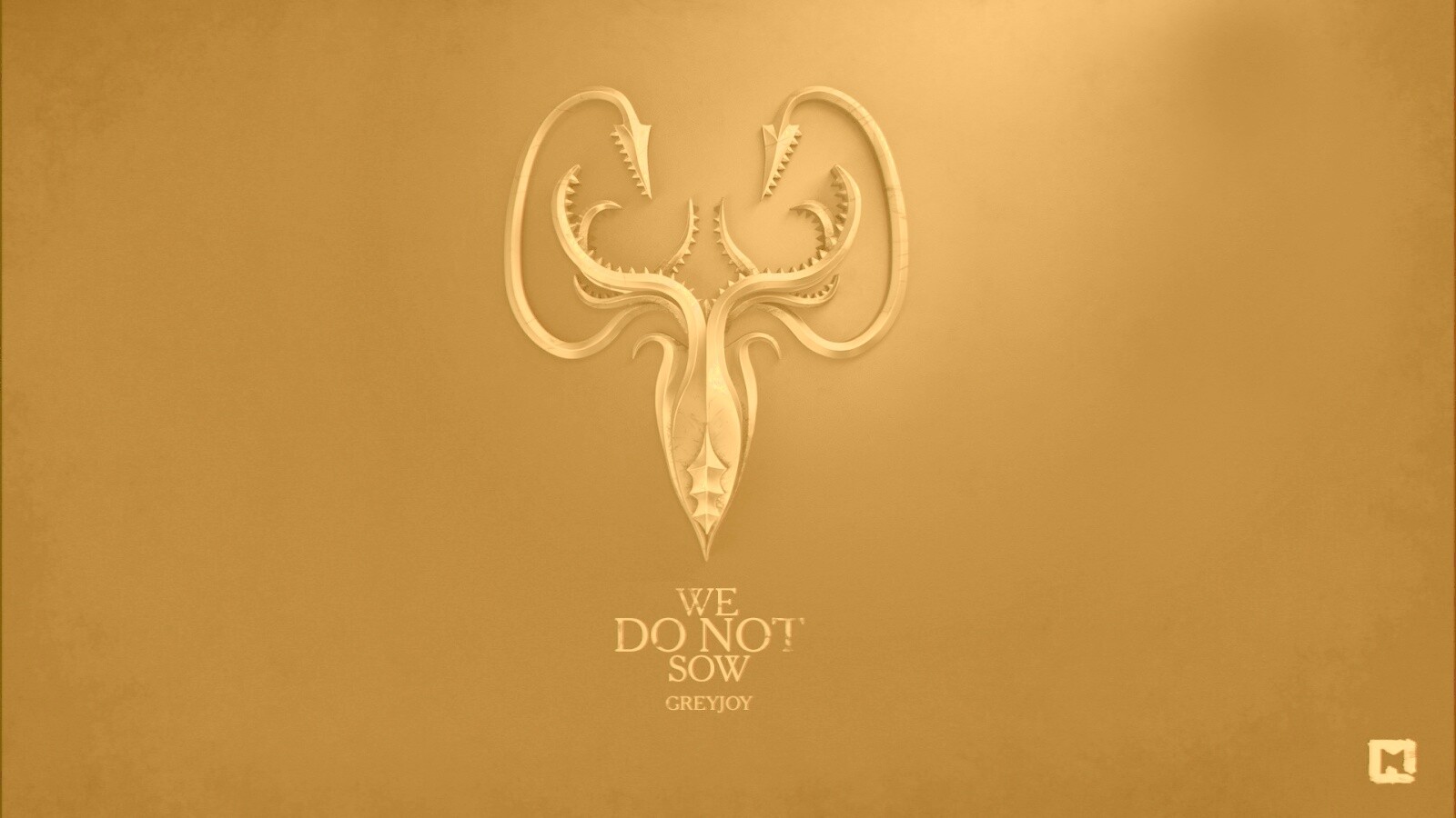 Металлический герб дома Грейджой обои