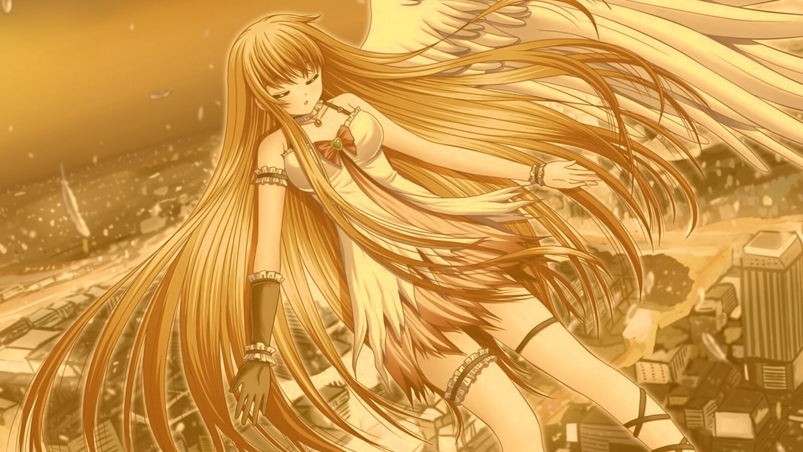 Неопознанная девушка из аниме обои