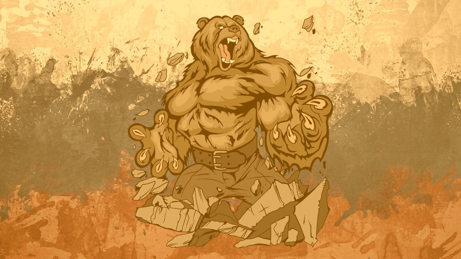 Русский патриотический медведь обои