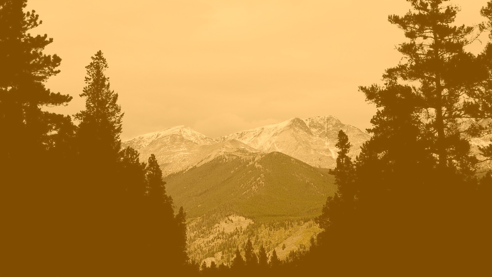 Вид на горы обои