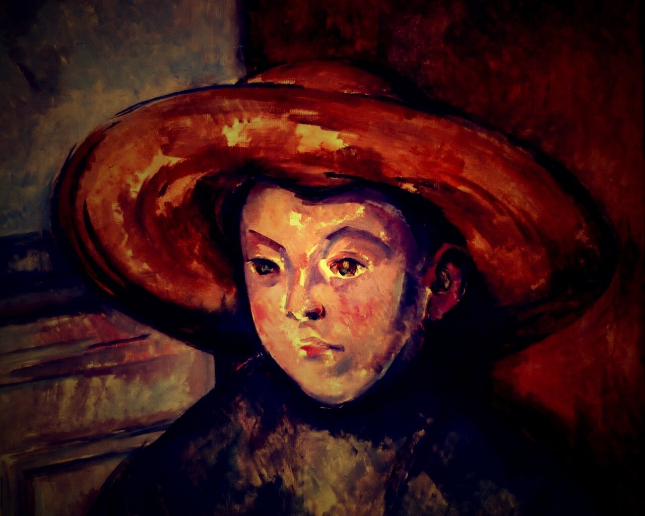 Мальчик в шляпе обои