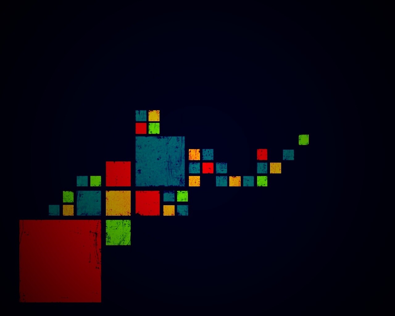 Цветные кубы обои