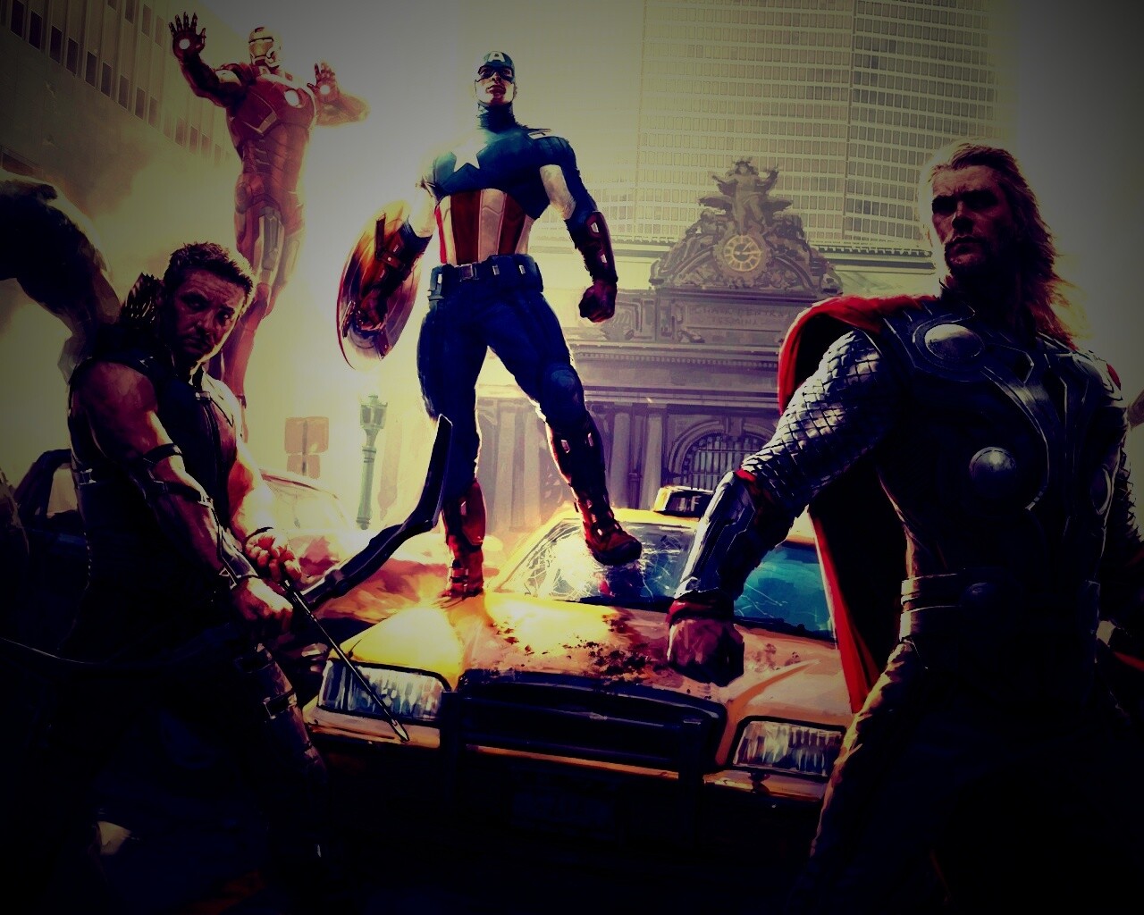 Арт к фильму Мстители обои