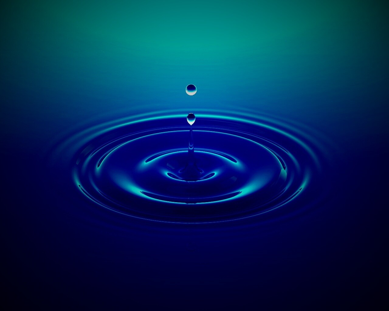 Упавшая капля обои