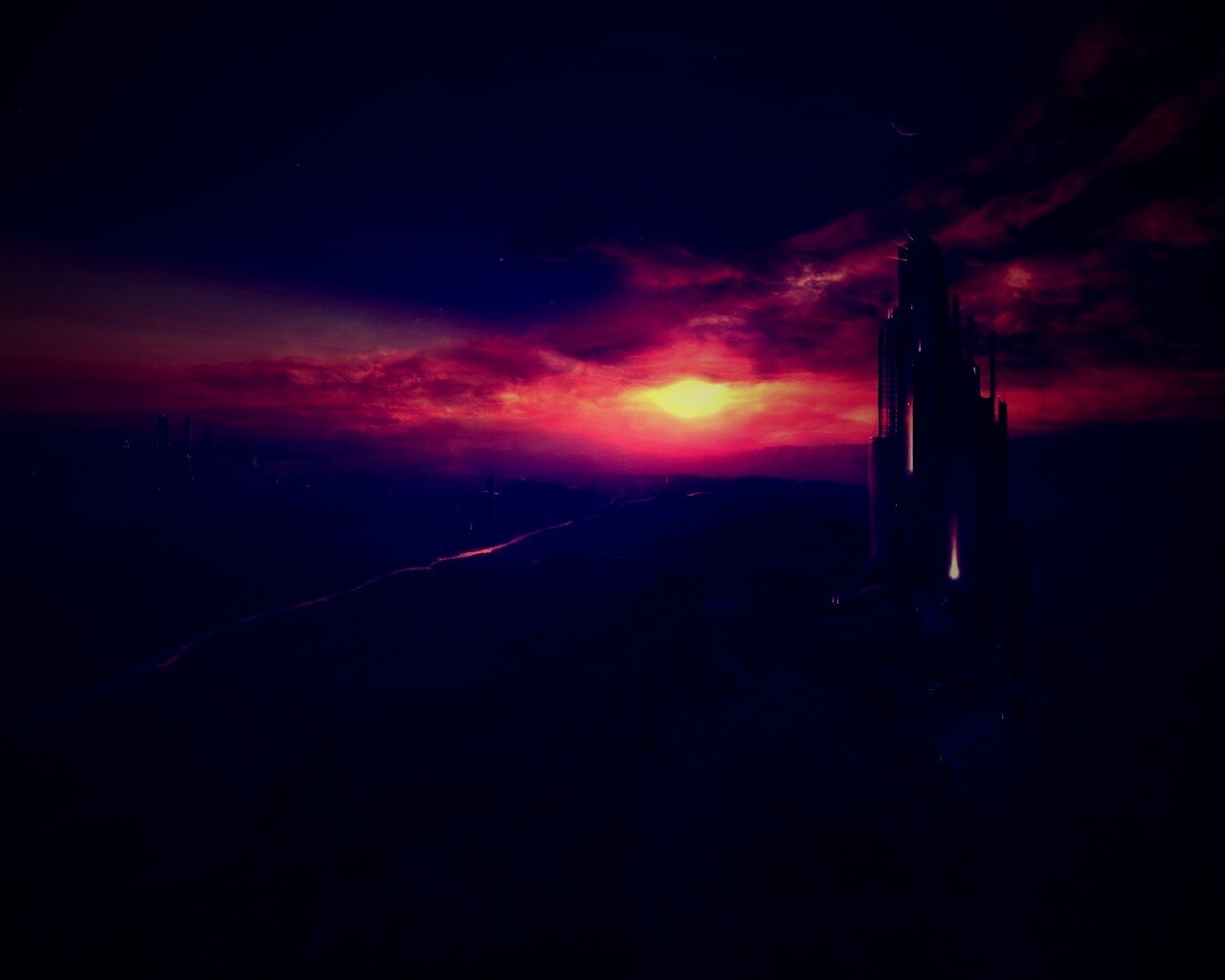 Города будущего обои