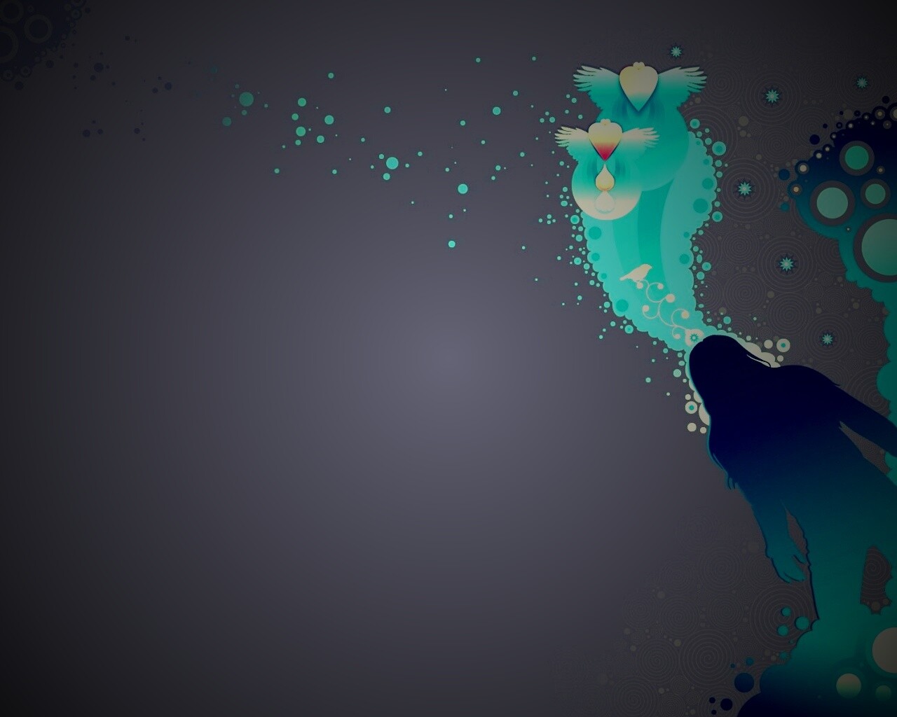 Мысли влюбленной девушки обои