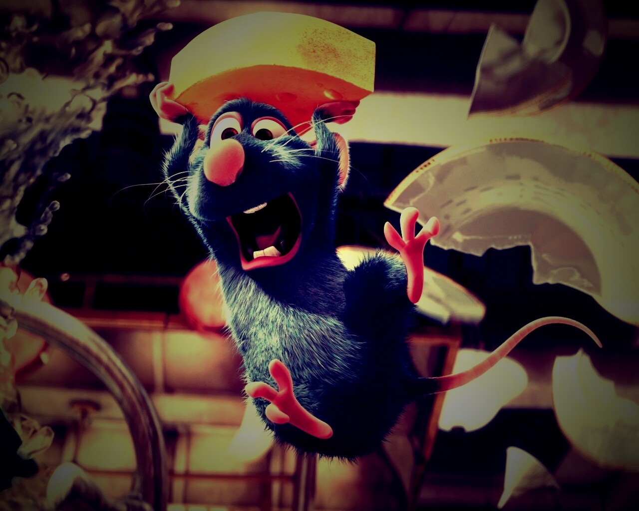 Крыса с сыром из Рататуя обои