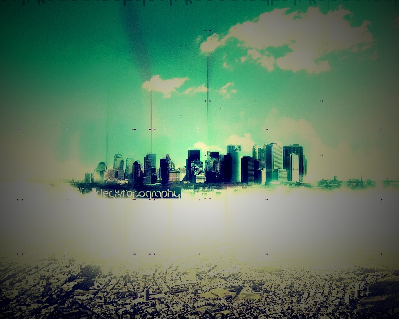 Летающий город обои