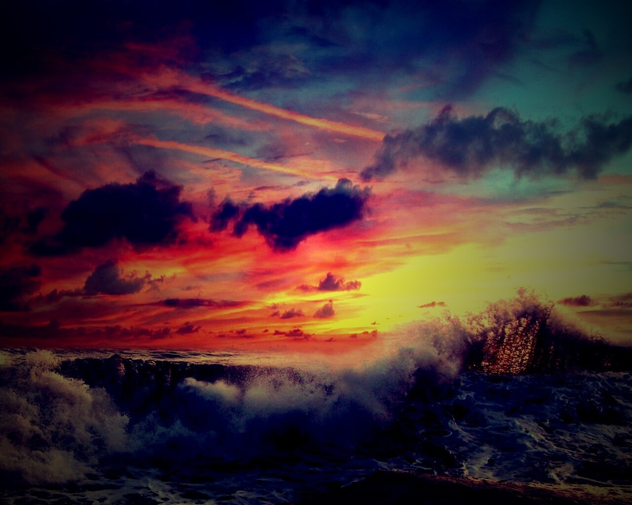 Бушующее море обои