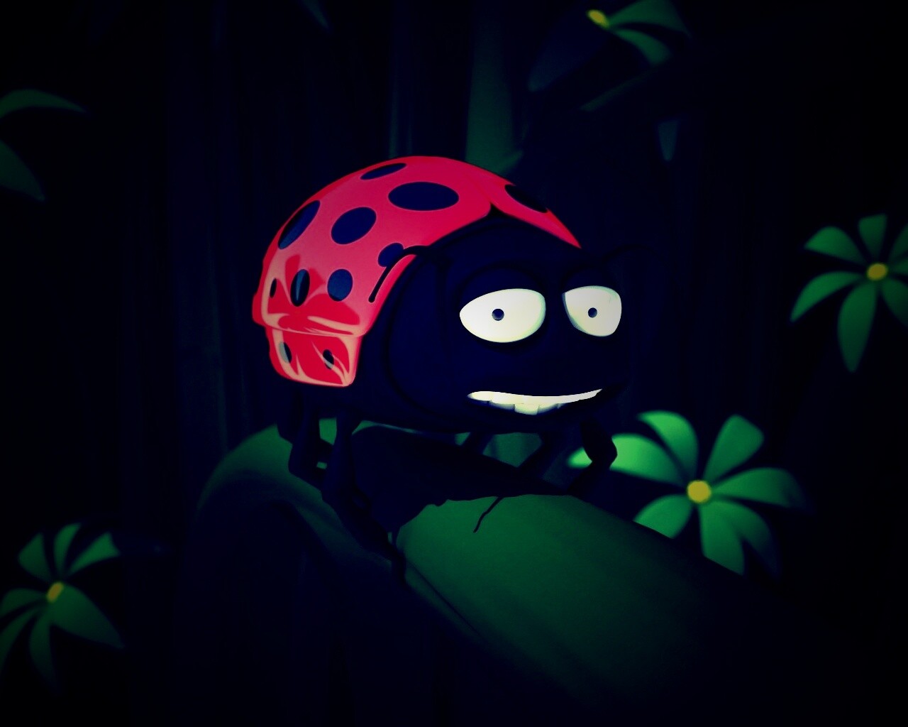 Глазастая божья коровка обои