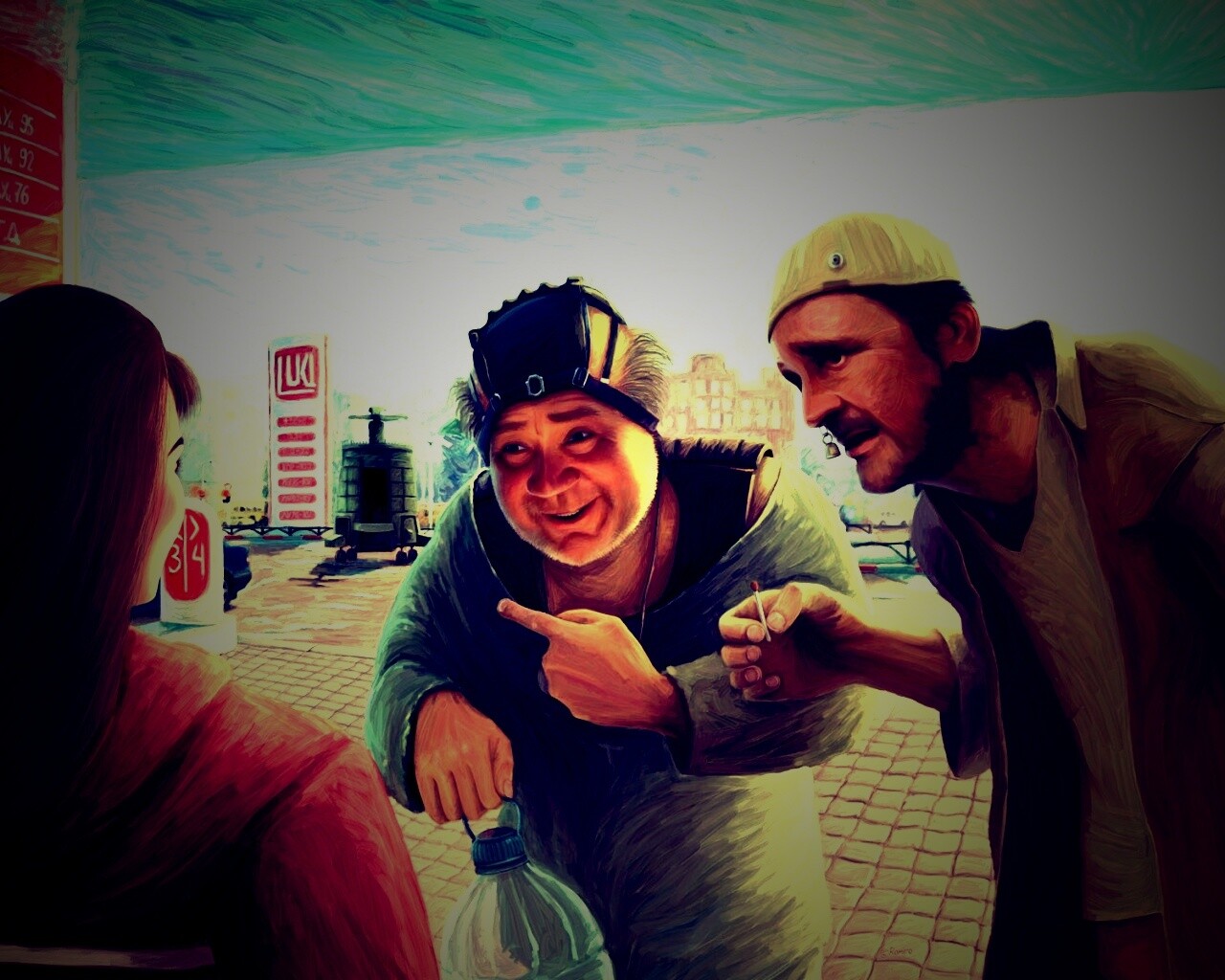 Арт пародия на Кин Дза Дзу обои