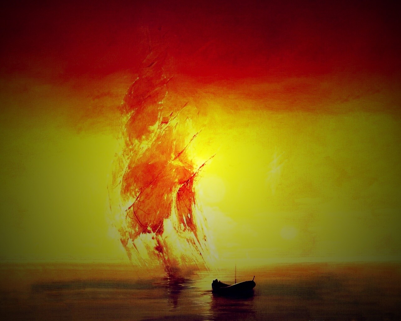 Призрачный парусник обои