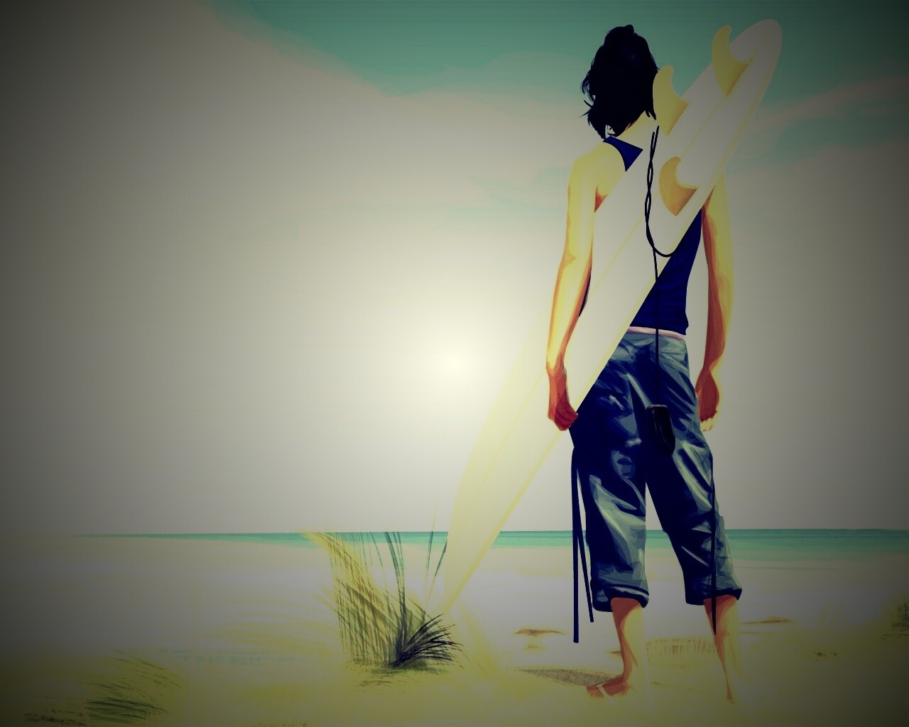 В ожидании волны обои