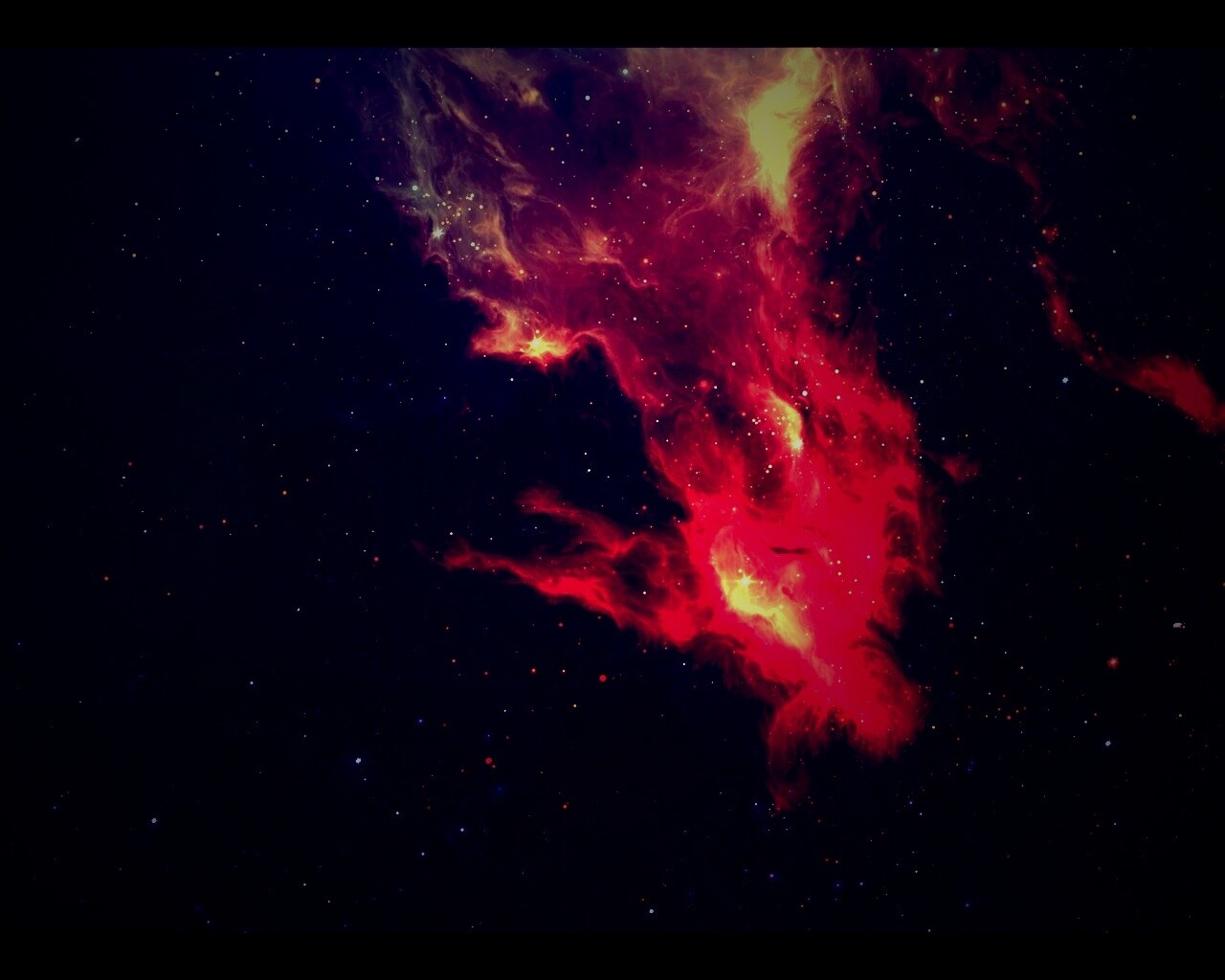 Красная туманность обои