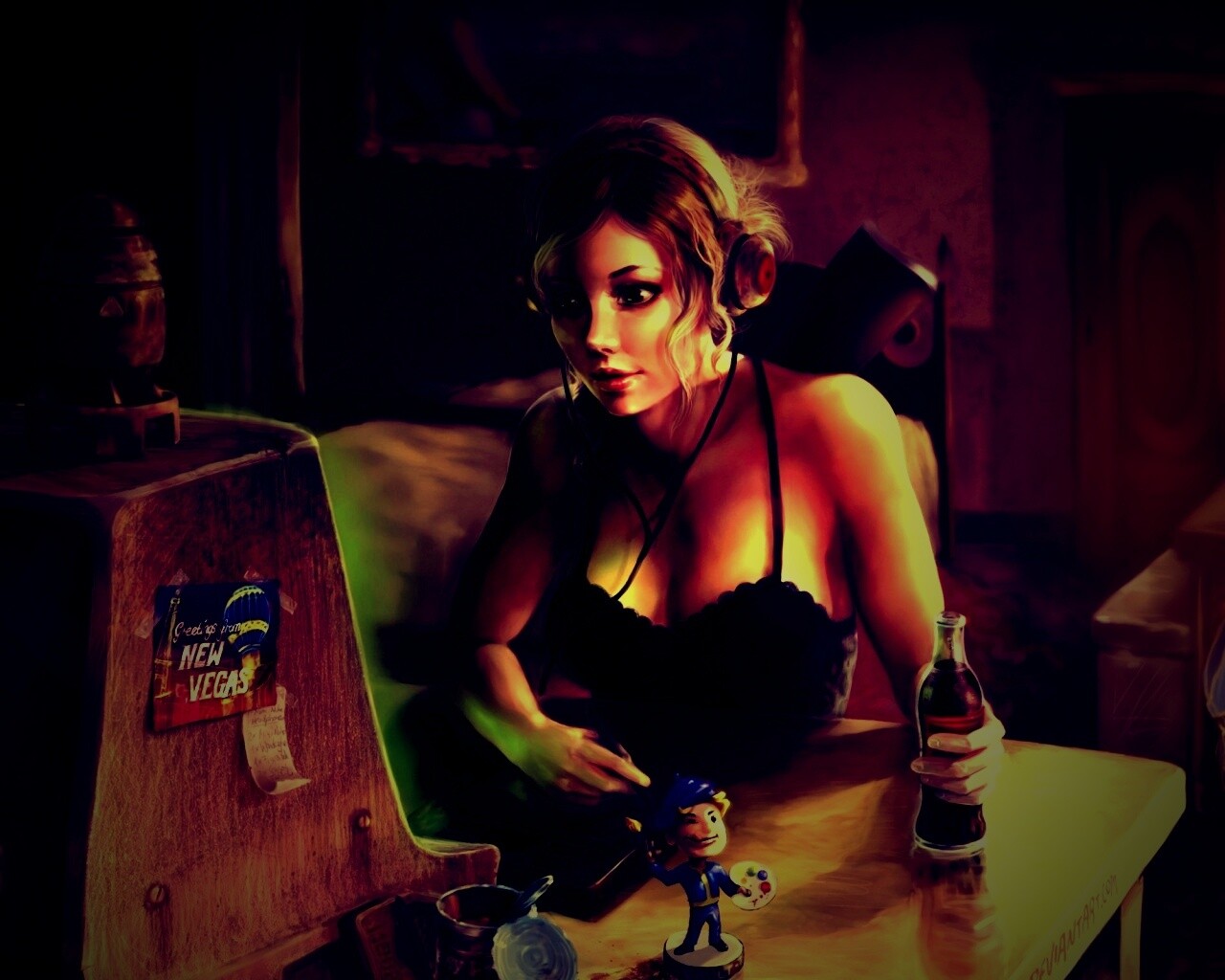 Девушка Одинокий странник обои