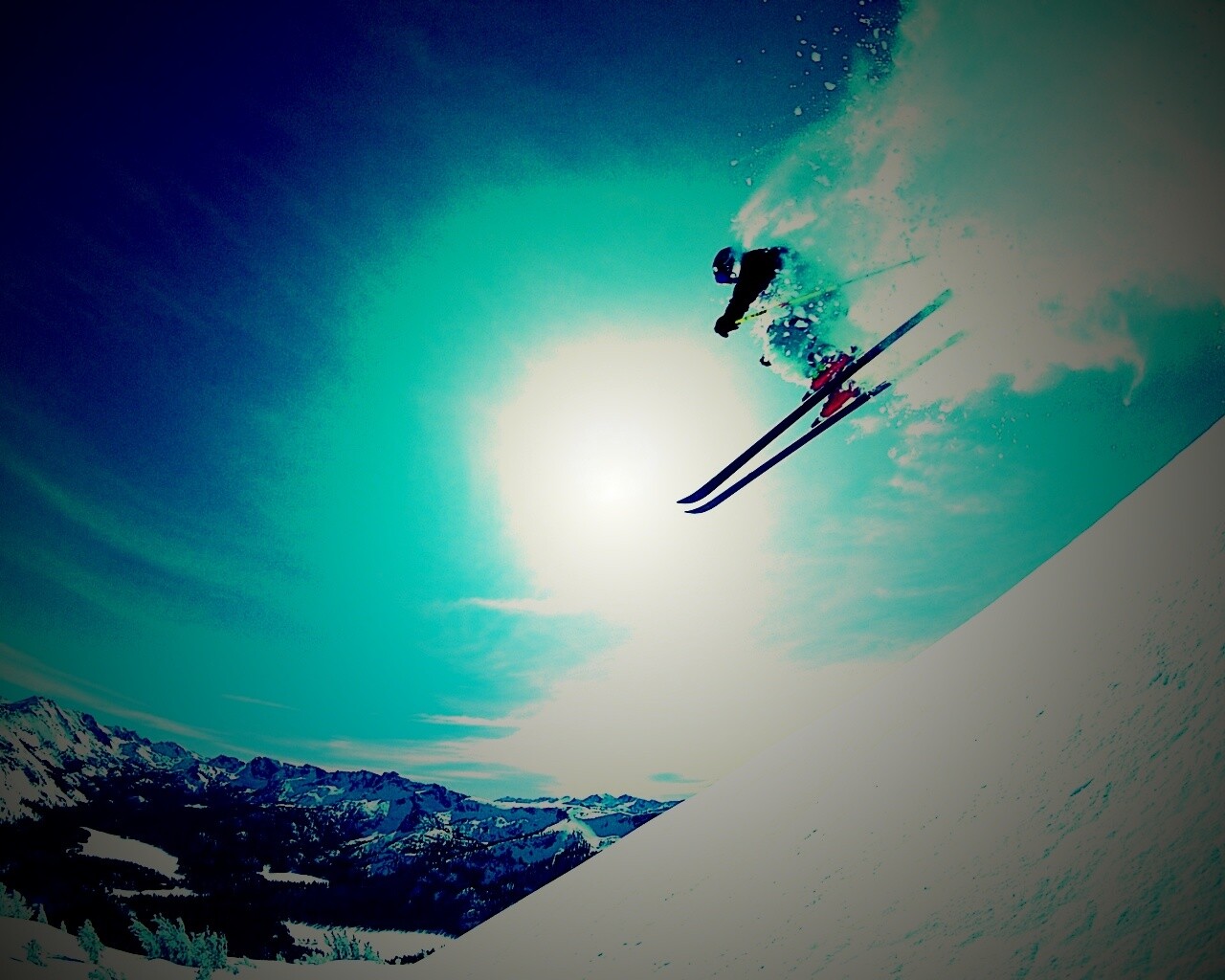 Горнолыжник обои