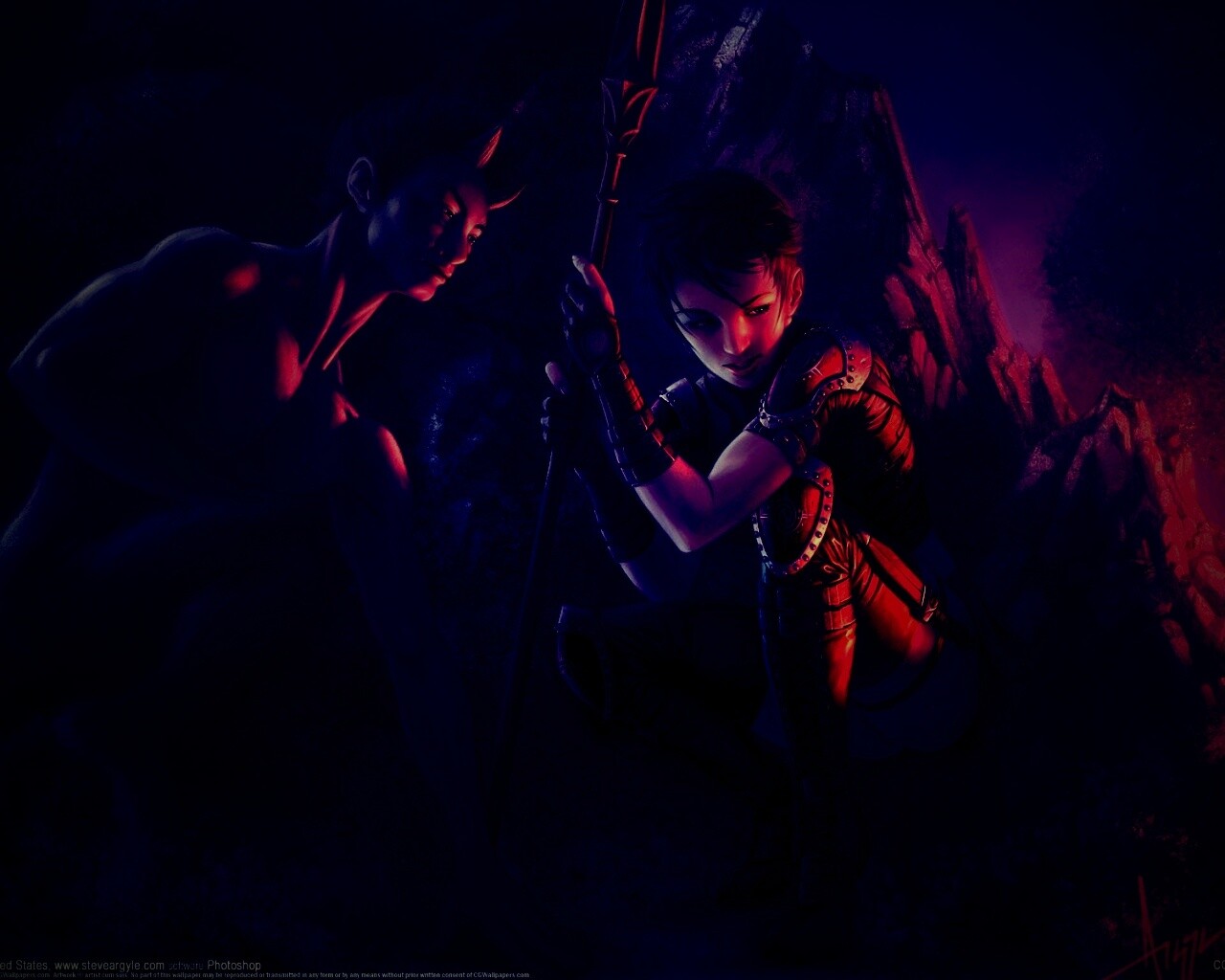 Девушка и сильван обои