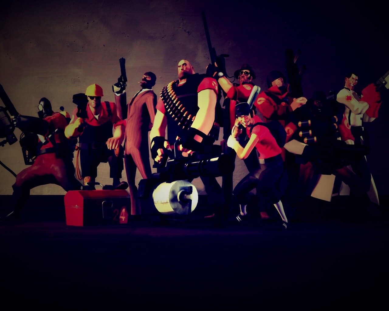 Герои игры Team Fortress 2 обои