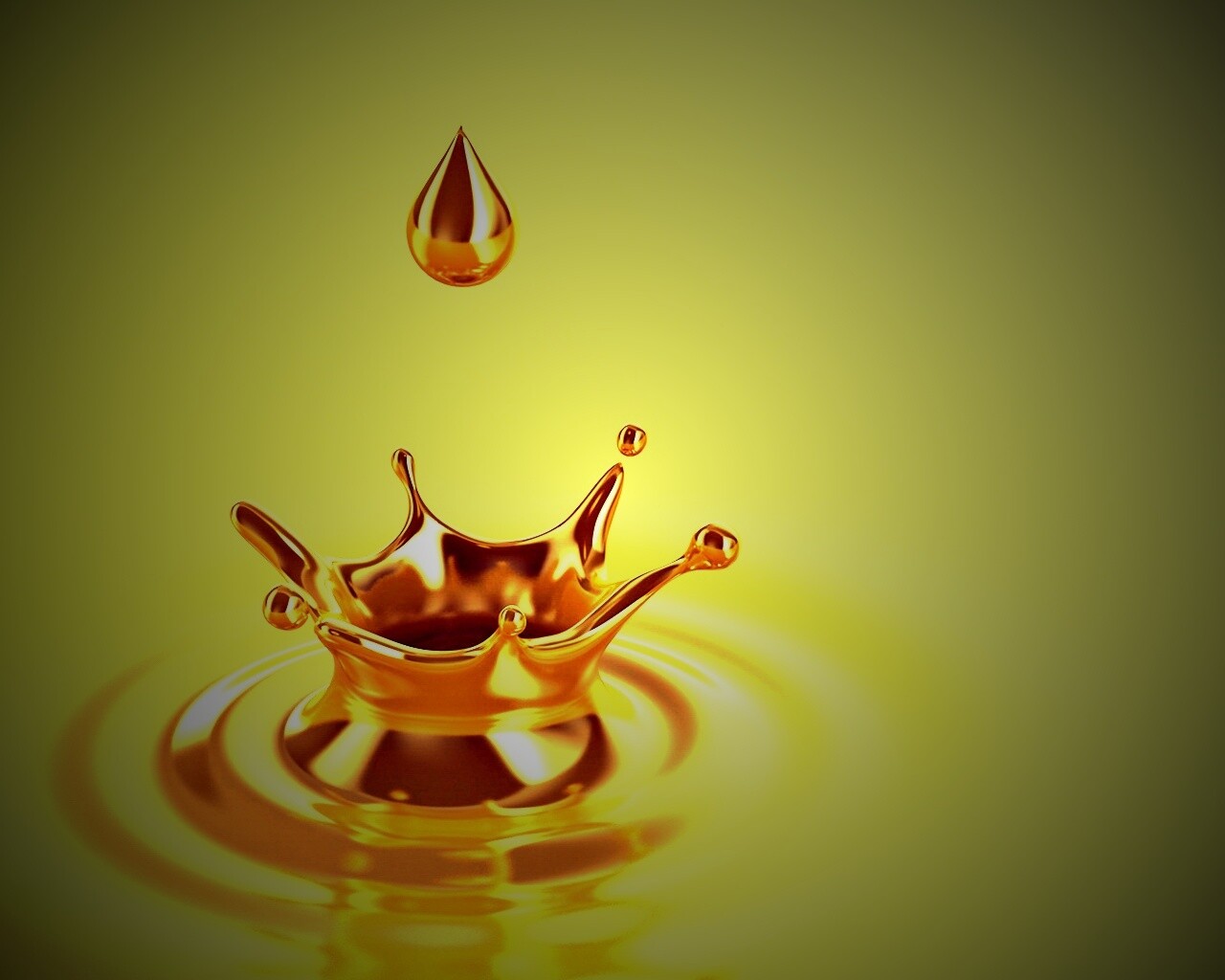 Золотая капля обои