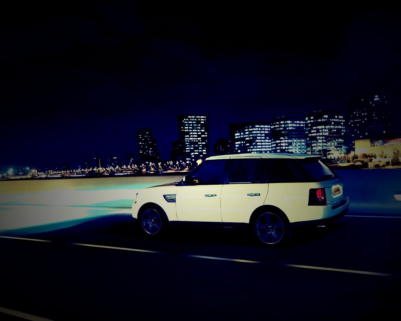 Белый Лэнд Ровер обои