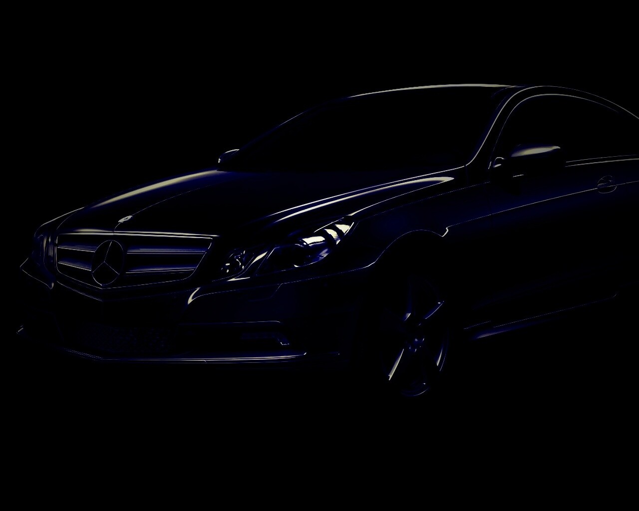 Черный Мерседес обои