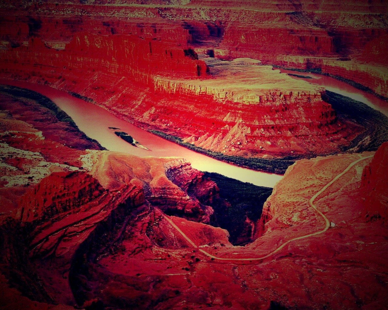 Красный каньон обои