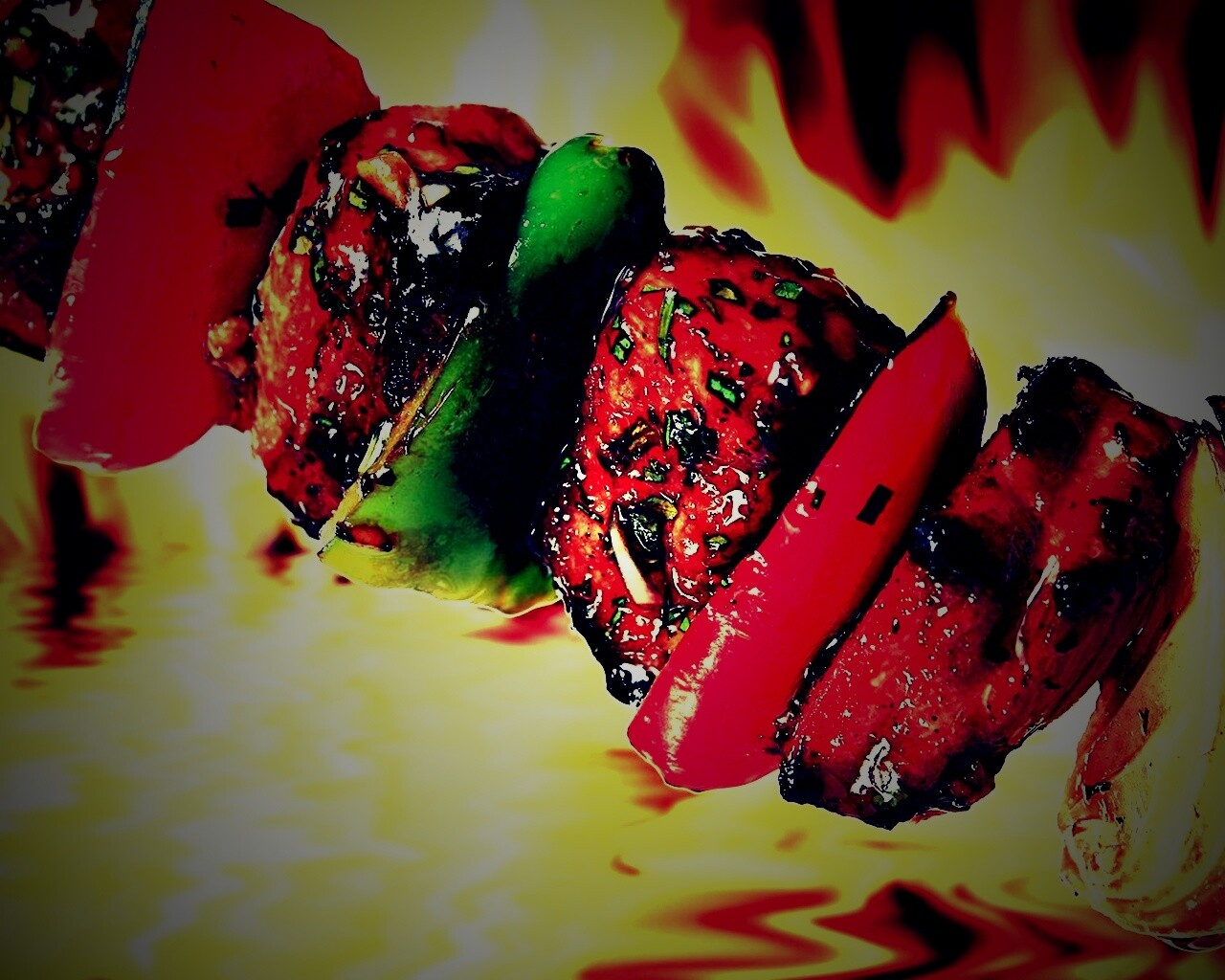 Сочный шашлычок обои