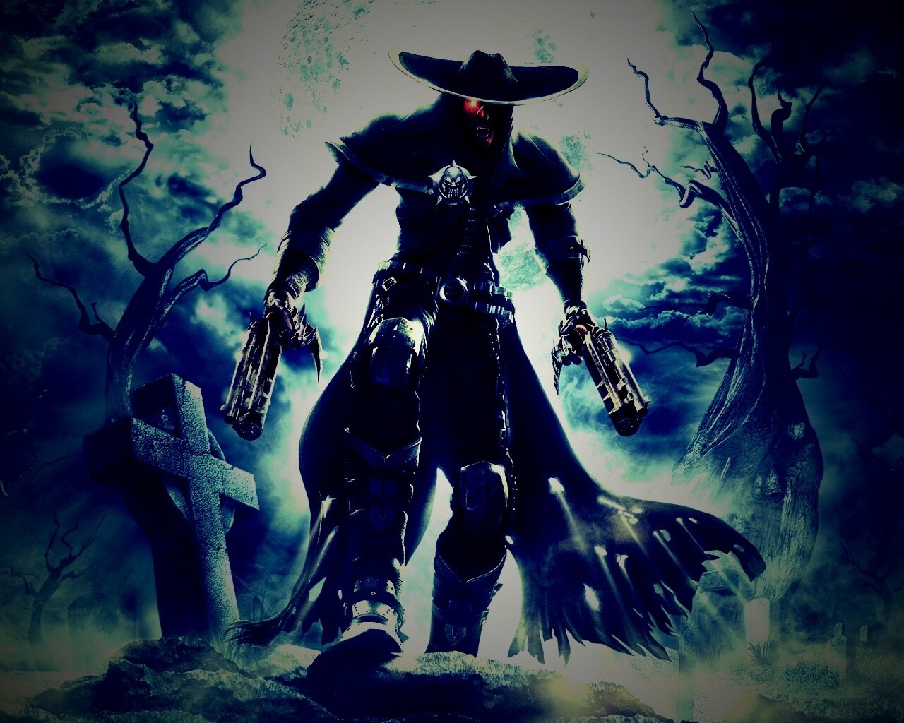 Мертвец с пистолетами обои