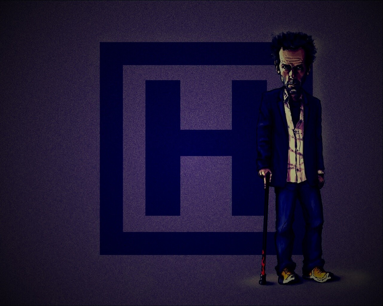 Шарж на доктора Хауса обои