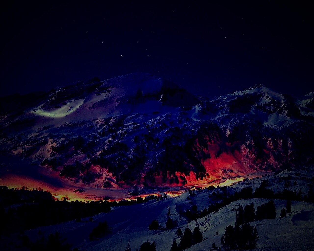 Горнолыжный курорт обои