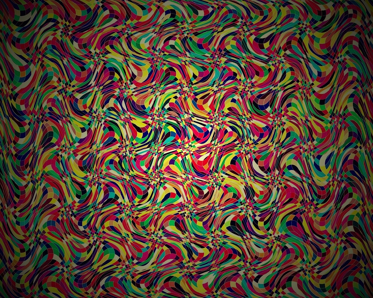 Кривые разноцветные клеточки обои