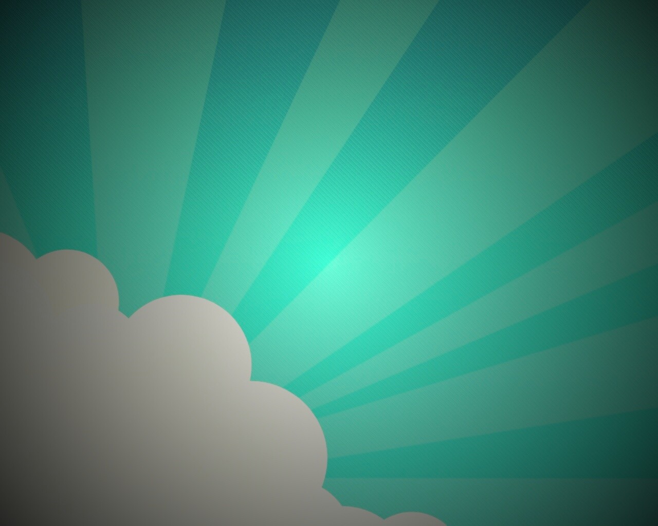 Лучи из-за облака обои