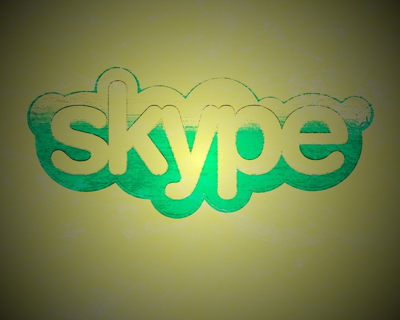 Логотип Скайп на доске обои