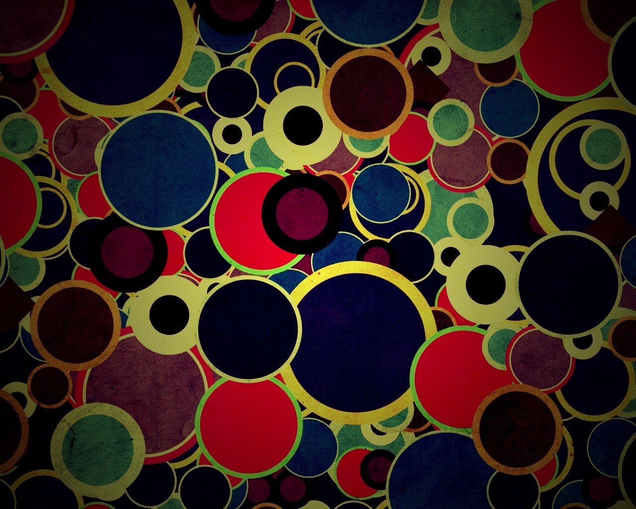 Цветные круги обои