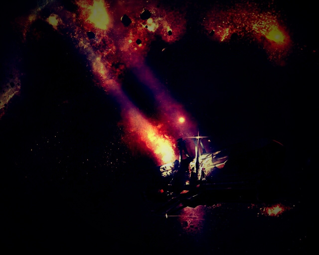 В космических глубинах обои