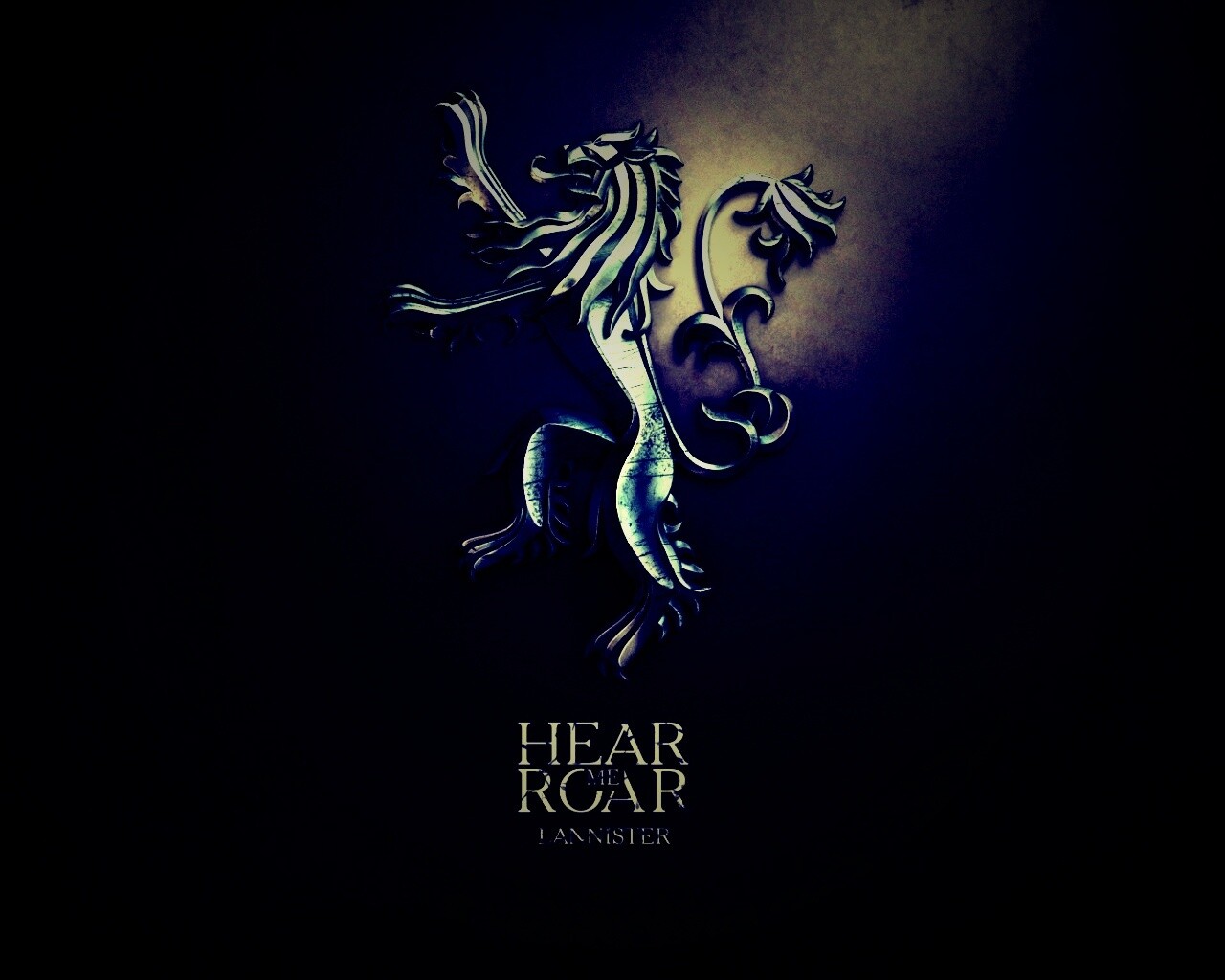 Металлический герб дома Ланнистеров обои