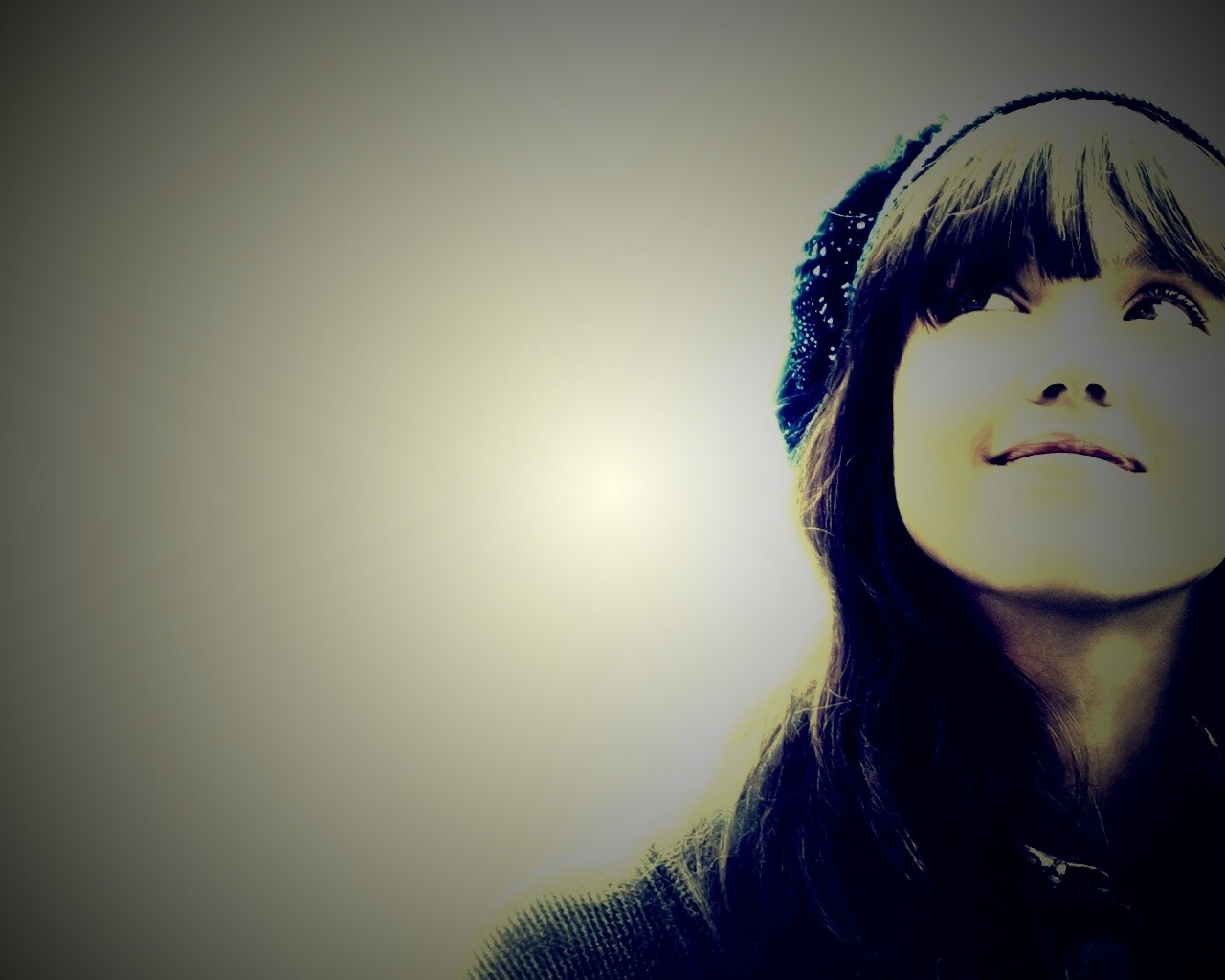 Счастливый взгляд обои