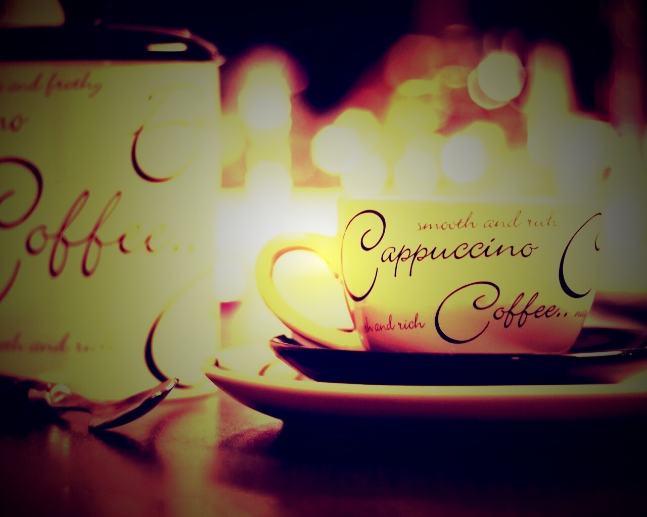 Чашечка капучино обои