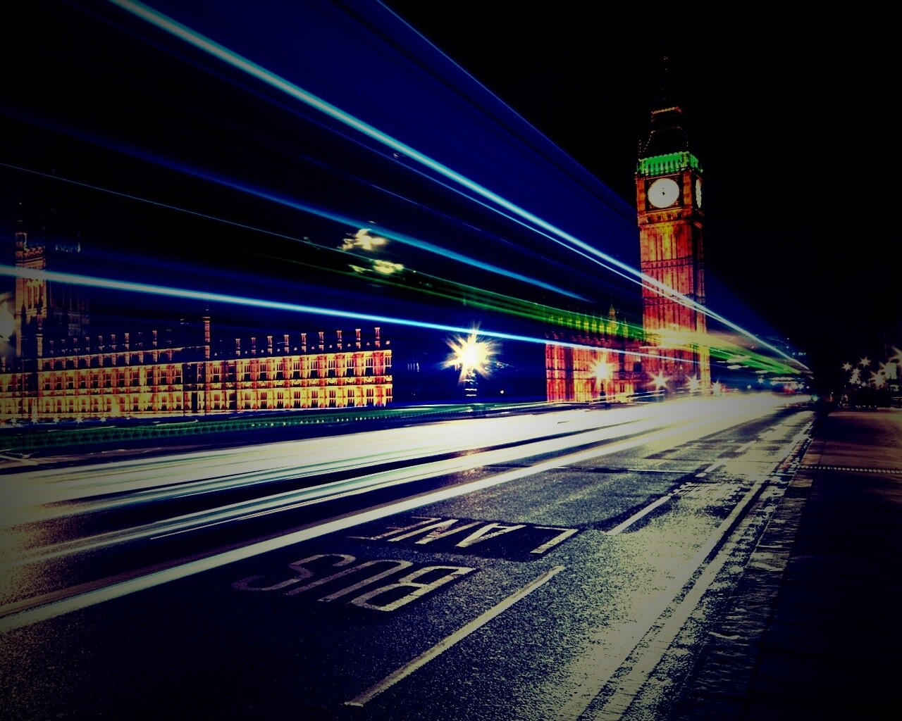 Ночной лондон обои