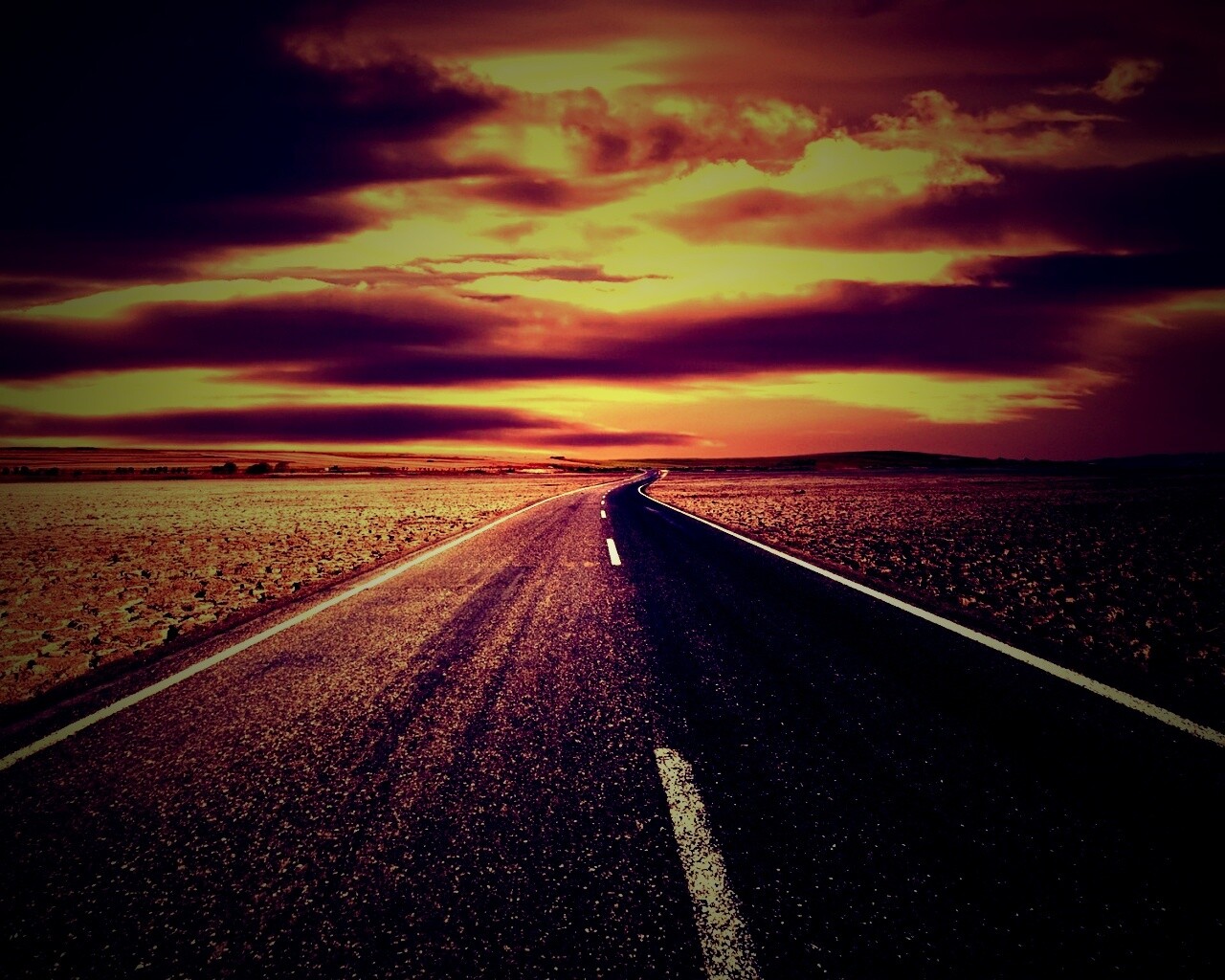 Дорого к горизонту обои