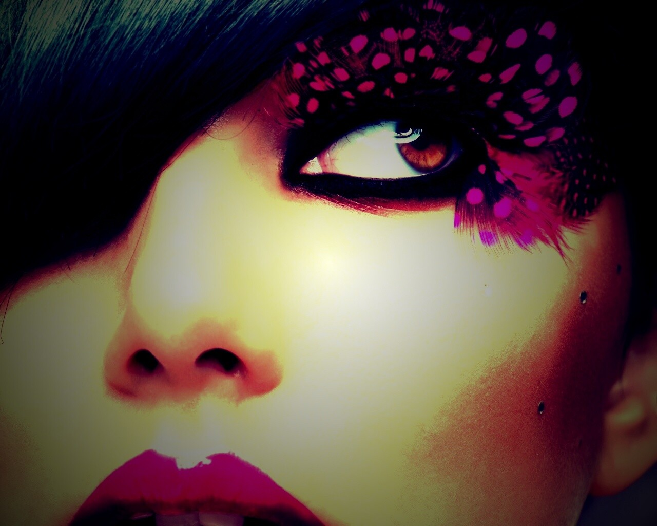 Макияж крупным планом обои