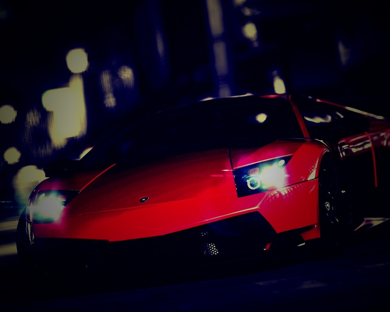 Красная ламборджини мурселаго обои