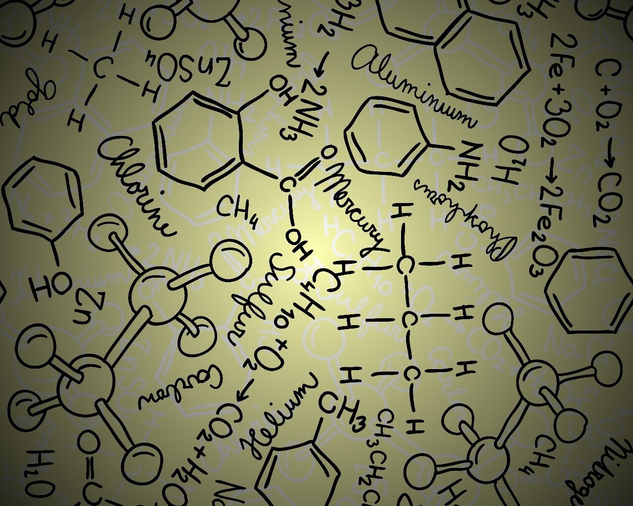 Химические формулы обои