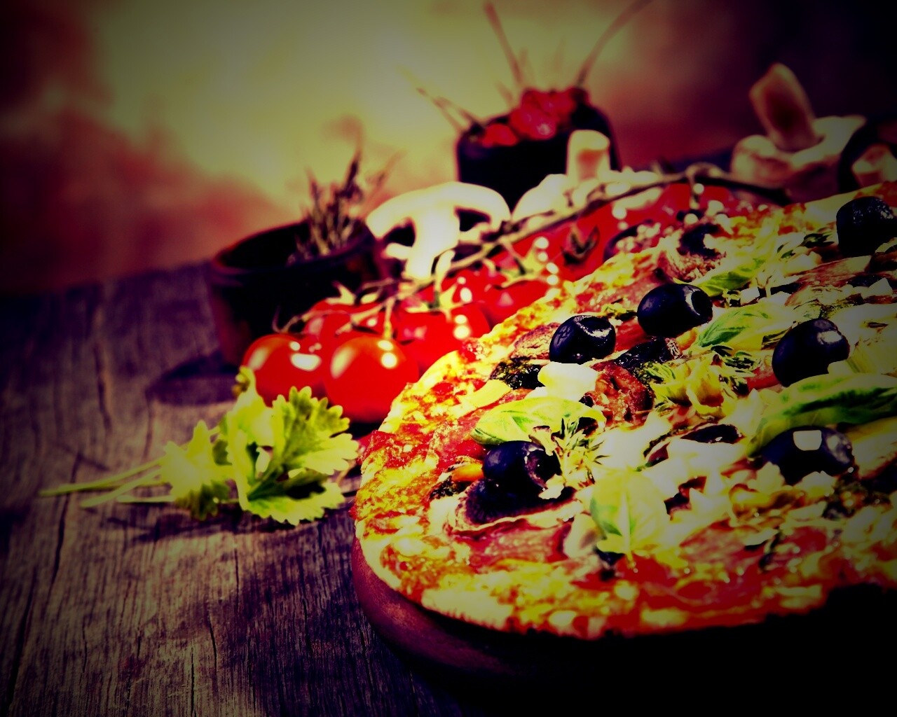 Аппетитная пицца обои