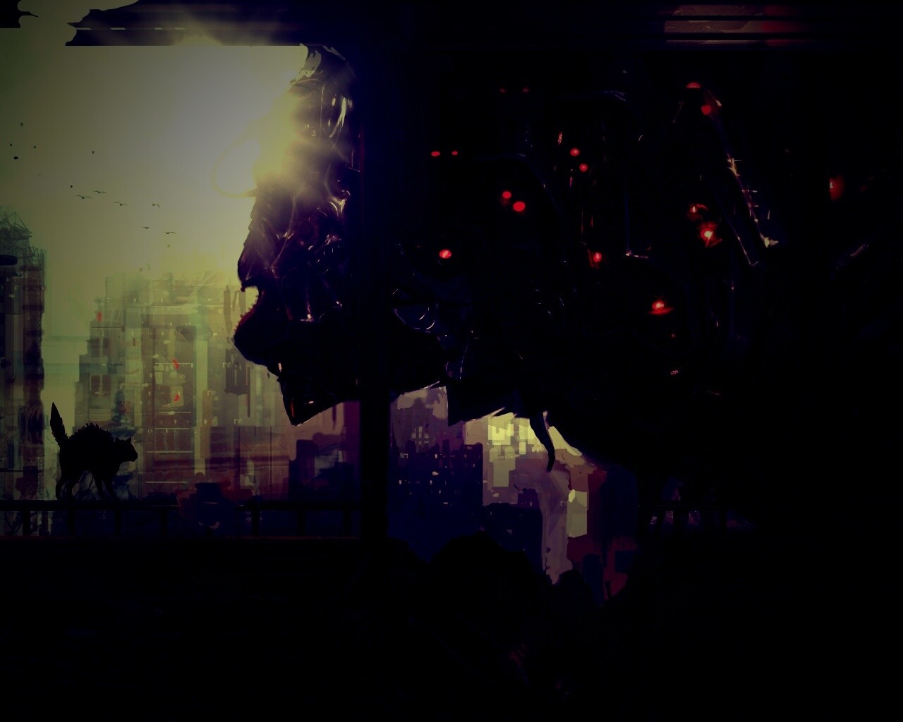 Кошкино удивление обои