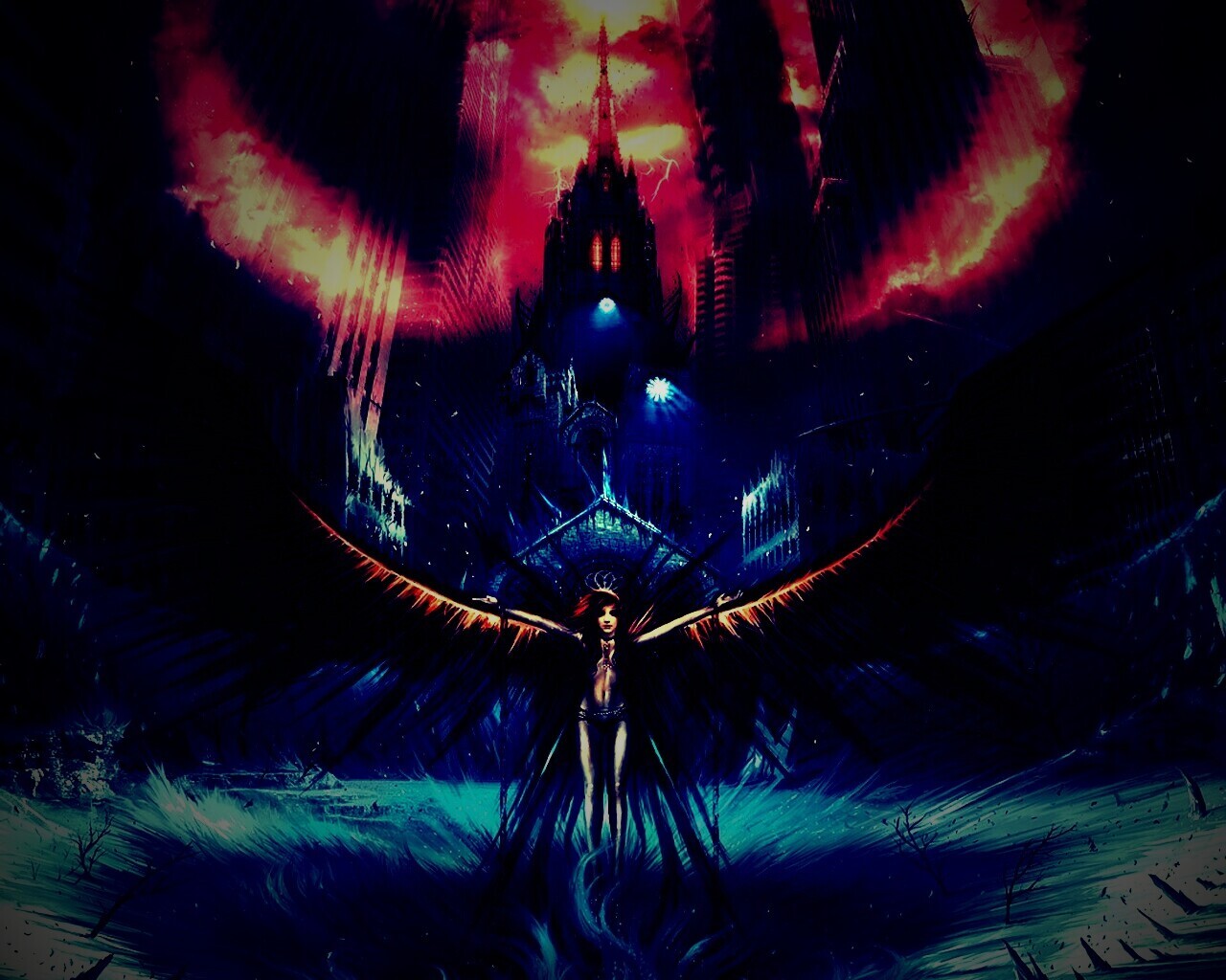 Тёмный ангел обои