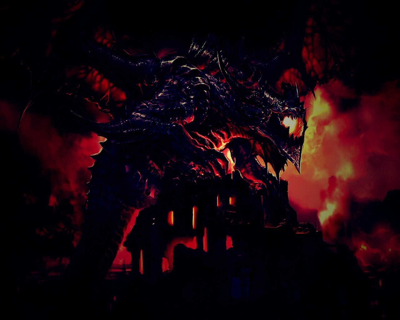 Огромный дракон обои