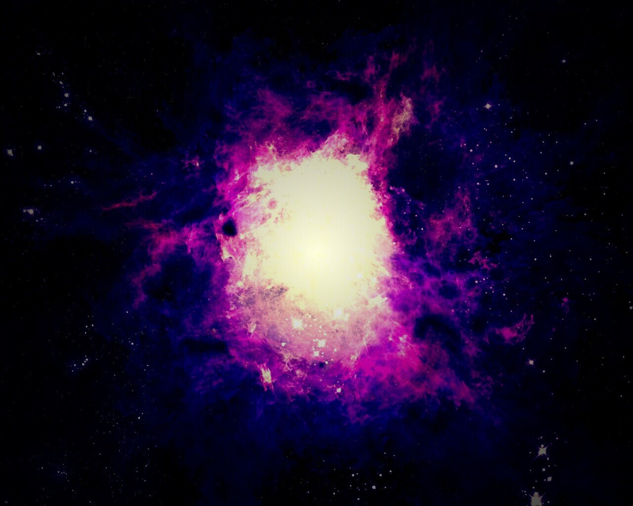 Фиолетовая туманность обои